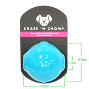 CAITEC Dog Toy Amazing Squeaker Ball Durable Floatable Springy Bite Resistant Best for Tossing Chasing Foraging Medium Large Dog