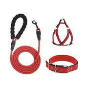 Dog Collar with Lining Leash Vest Style Harnesses Sets Small Medium Large Dogs Walking Leash Dog Neck Collar Pet Products