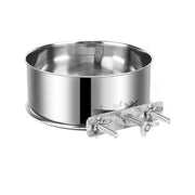 New Stainless Steel Pet Bowl Anti-gnawing Hanging Dog Cage Bowls Feeder Dish Parrot Bird