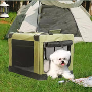 Portable Car-Mounted Pet House Cage Large Space Dog Cat Travel Carrier 3-Door Foldable Dog Crate Car Pet Kennel Travel Supplies