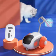 Pet Gravity Smart Run-about Car Automatic Cat Toy Ball Pet Electric Remote Control Car Electric Cat Teaser Car