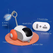 Pet Gravity Smart Run-about Car Automatic Cat Toy Ball Pet Electric Remote Control Car Electric Cat Teaser Car