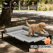 Washable Elevated Cooling Dog Bed Portable Hammock Breathable Mesh Cot For Cats Dogs Indoor Outdoor Anti-Scratch Durable HD