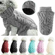 Warm Dog Cat Sweater Clothing Winter Turtleneck Knitted Pet Cat Puppy Clothes Costume For Small Dogs Cats Chihuahua Outfit Vest