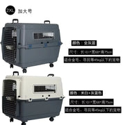 3XL IATA Approved Plastic Dog Transport Box PC Pet Cage with Kennel Travel Crates for Airline Shipping