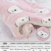 Soft Flannel Thickening Pet Soft Fleece Pad Pet Blanket Mattress Puppy Cat Sofa Mat Home Carpet Warm Sleep Set Dog Bed