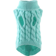 Warm Dog Cat Sweater Clothing Winter Turtleneck Knitted Pet Cat Puppy Clothes Costume For Small Dogs Cats Chihuahua Outfit Vest