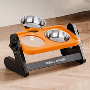High-foot Pet Cat Bowl Adjustable Cat Drinking Bowl With Stand Pet Feeding Cat Water Bowl for Cats Puppies Pet Supplies