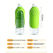 Dog Cat Drinking Bowl Outdoor Feeding Water Portable Drinking Cup for Pets Foldable Water Dispenser Interchangeable Bottle