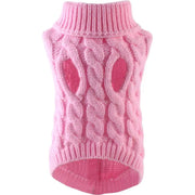 Warm Dog Cat Sweater Clothing Winter Turtleneck Knitted Pet Cat Puppy Clothes Costume For Small Dogs Cats Chihuahua Outfit Vest