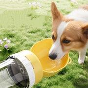2-in-1 Dual Storage Pet Feeding Bottle Leakproof Water Food Travel Bowl On-the-Go Outdoor Hiking Camping Dog Cat Essentials