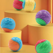 NEW Scooby-Doo Durable Squeaky set of 8 Dog Balls for teeth Cleaning Interactive UK