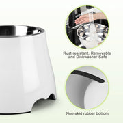 Stainless Steel Dog Food and Water Bowl Dishwasher Safe Non-Slip Food and Water Bowl Spill Proof Dog Food Bowl for Pet