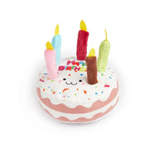 New Birthday Cake Dog Toys Interactive Bite Resistant Gnaw Toys Puppy Teething 16cm Stuffed Cake Doll Party Decor