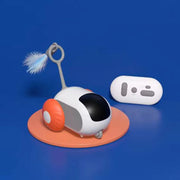 Pet Gravity Smart Run-about Car Automatic Cat Toy Ball Pet Electric Remote Control Car Electric Cat Teaser Car