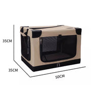 Portable Car-Mounted Pet House Cage Large Space Dog Cat Travel Carrier 3-Door Foldable Dog Crate Car Pet Kennel Travel Supplies