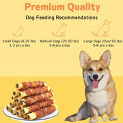 Chicken Wrapped Cowhide Chocolate Stick, Meat Dog Snacks, Made From Chicken Meat And Beef Skin, Beef Stuffing