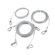 Double-headed Dog Tie Out Cable Leash ,raction rope with metal buckle steel wire anti-rust training collar,Outdoor Dogs Strap