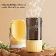 2-in-1 Dual Storage Pet Feeding Bottle Leakproof Water Food Travel Bowl On-the-Go Outdoor Hiking Camping Dog Cat Essentials