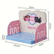 Elevated Pet Feeding Table For Cats Dogs Anti Splash Spill Proof Easy To Install And Clean Pet Food Water Bowl Stand Feeder