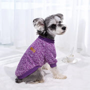 Cute Knitted Sweater for Dogs Warm Winter Jacket Cat Clothing Round Neck Pullover Pet Sweater for Small Medium Dogs Teddy,