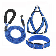 Dog Collar with Lining Leash Vest Style Harnesses Sets Small Medium Large Dogs Walking Leash Dog Neck Collar Pet Products
