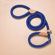 New Dog Leash Slip Rope Lead Leash Heavy Duty Braided Rope Adjustable Loop Collar Training Leashes for Small Medium Dogs