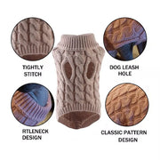Knitted Clothes For Dogs Chihuahua Sweater For Small Dogs Winter Clothes For Sphinx Cat Dog Sweater For York Warm Dog Clothes