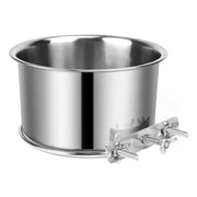 New Stainless Steel Pet Bowl Anti-gnawing Hanging Dog Cage Bowls Feeder Dish Parrot Bird