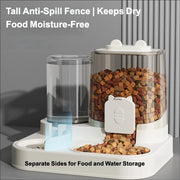 Automatic Feeder Dog Cat Food Bowl With Water Fountain Large Capacity Pet Food Storage Dispenser Container Puppy Pet Accessories