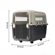 3XL IATA Approved Plastic Dog Transport Box PC Pet Cage with Kennel Travel Crates for Airline Shipping