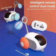 Pet Gravity Smart Run-about Car Automatic Cat Toy Ball Pet Electric Remote Control Car Electric Cat Teaser Car