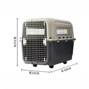 3XL IATA Approved Plastic Dog Transport Box PC Pet Cage with Kennel Travel Crates for Airline Shipping
