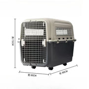 3XL IATA Approved Plastic Dog Transport Box PC Pet Cage with Kennel Travel Crates for Airline Shipping