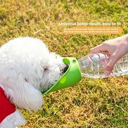 Dog Cat Drinking Bowl Outdoor Feeding Water Portable Drinking Cup for Pets Foldable Water Dispenser Interchangeable Bottle
