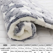Soft Flannel Thickening Pet Soft Fleece Pad Pet Blanket Mattress Puppy Cat Sofa Mat Home Carpet Warm Sleep Set Dog Bed