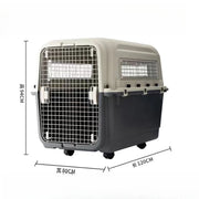 3XL IATA Approved Plastic Dog Transport Box PC Pet Cage with Kennel Travel Crates for Airline Shipping