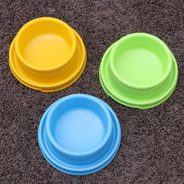 1pc Bowls Dog Cat Food Pet Feeding Ant Water Proof Feeder Anti Pet Puppy Dish Outdoor Drinking Dispenser Dogs（random color）