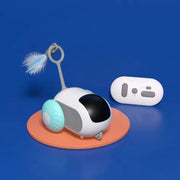 Pet Gravity Smart Run-about Car Automatic Cat Toy Ball Pet Electric Remote Control Car Electric Cat Teaser Car
